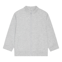 BIRKHOLM Sweat Cardigan Meleret Grå